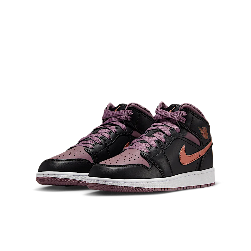 Nike Air Jordan 1 Mid SE GS Black Sky J Mauve-Air Jordan-pikastore.cz