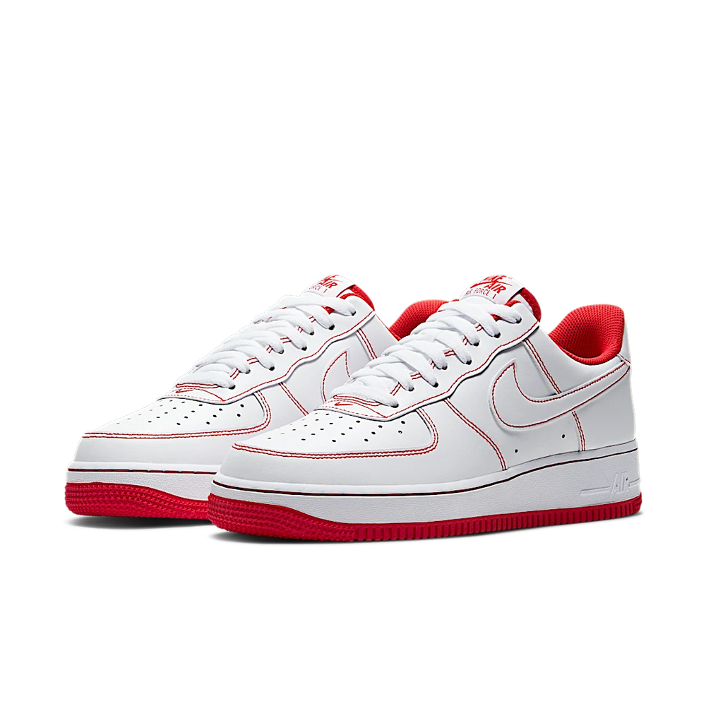 Nike Air Force 1 Low '07 White University Red-sneakers-Nike-pikastore.cz