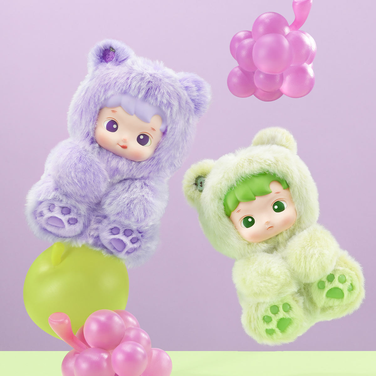 Labubu Pop Mart HACIPUPU Gummy Bear Series Vinyl Plush Pendant Sealed Case (6 Blind Box)-Labubu-pikastore.cz