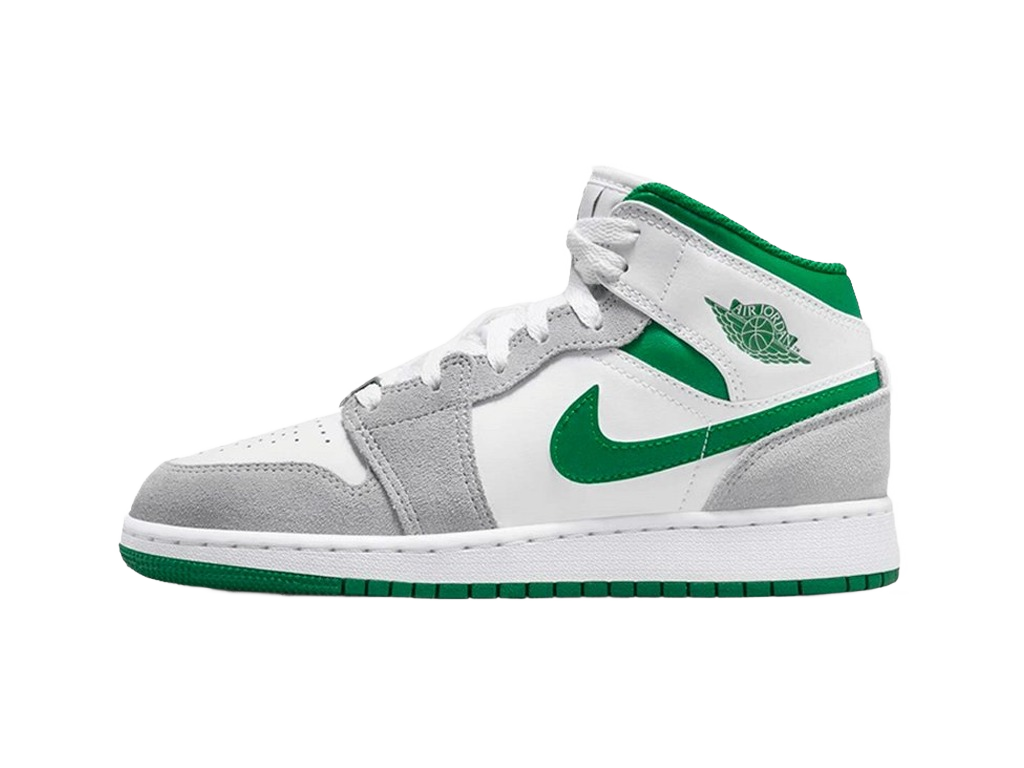 Nike Air Jordan 1 Mid SE GS Grey Pine Green-Air Jordan-pikastore.cz