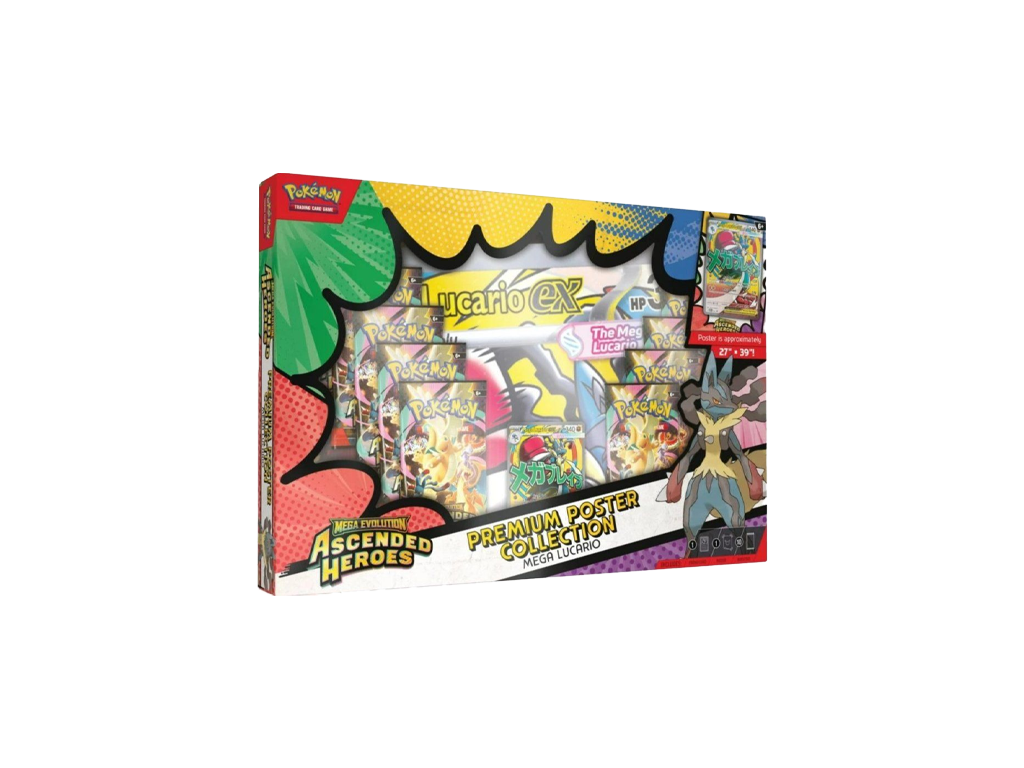 2026 Pokemon Mega Evolution Ascended Heroes Mega Lucario Premium Poster Collection-Pokemon-pikastore.cz