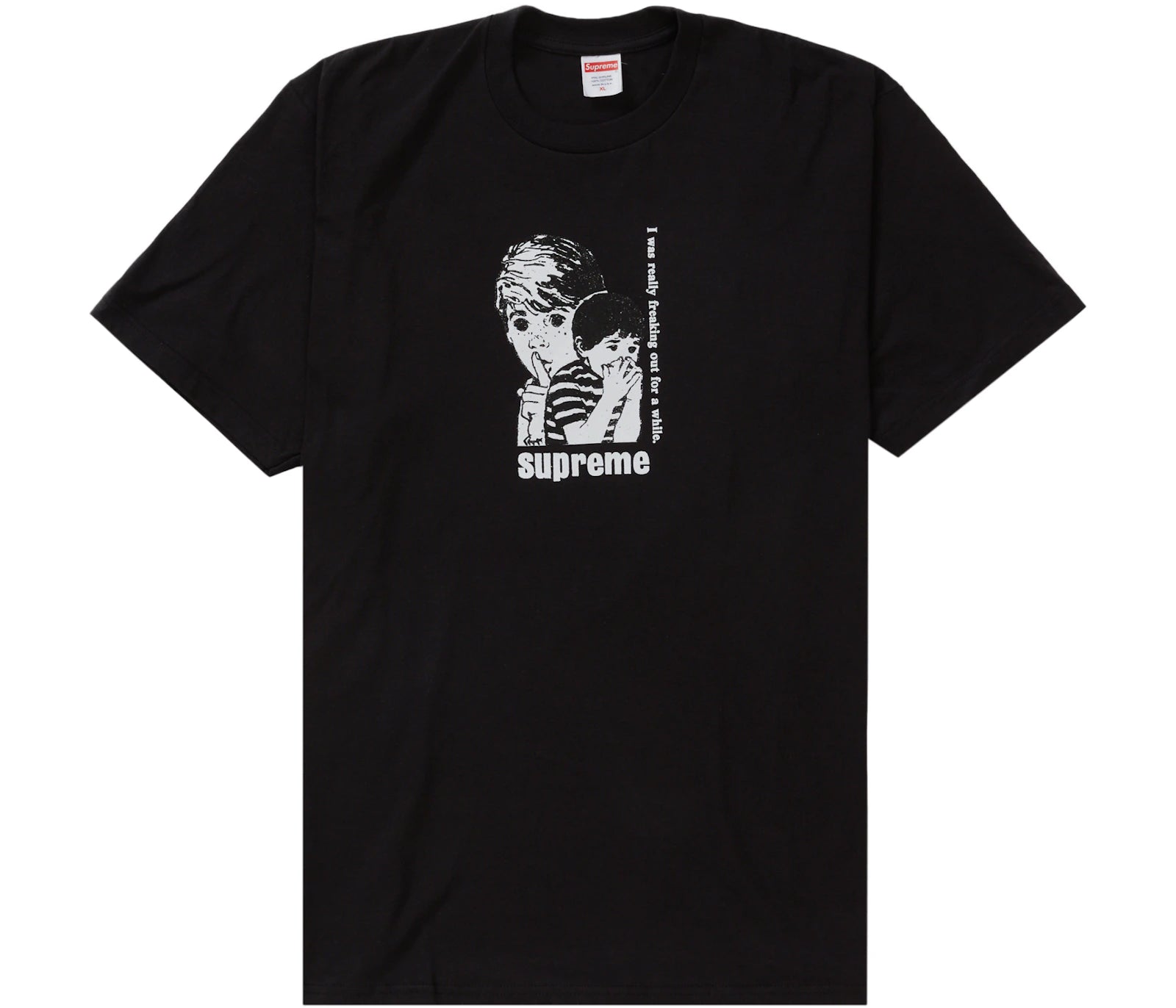 Supreme Freaking Out Tee Black