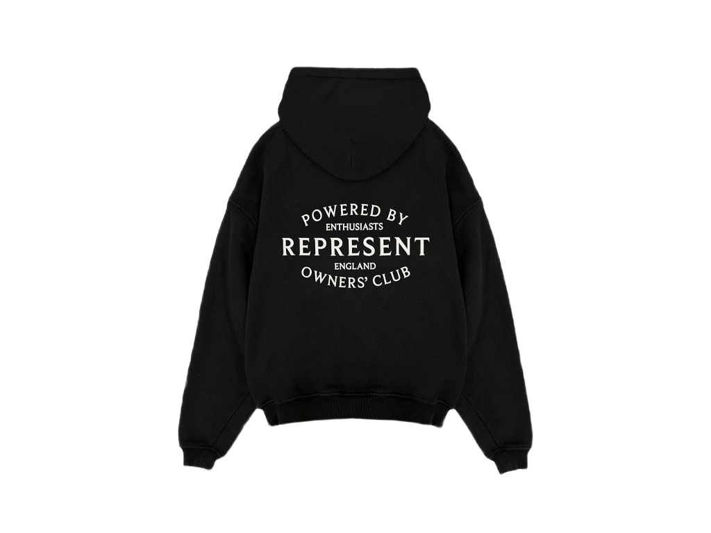 Represent Owners Club Stamp Zip Up Hoodie Black-Represent-pikastore.cz