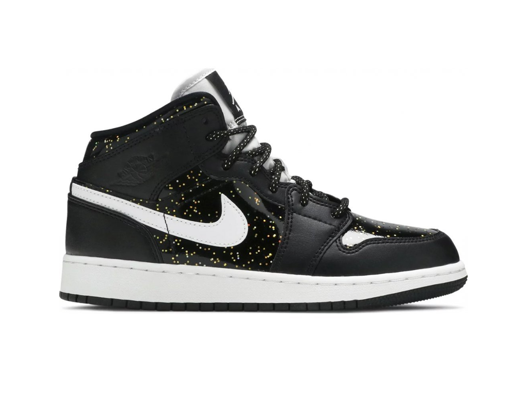 Nike Jordan 1 Mid Black Speckle (GS)-sneakers-Air Jordan-pikastore.cz