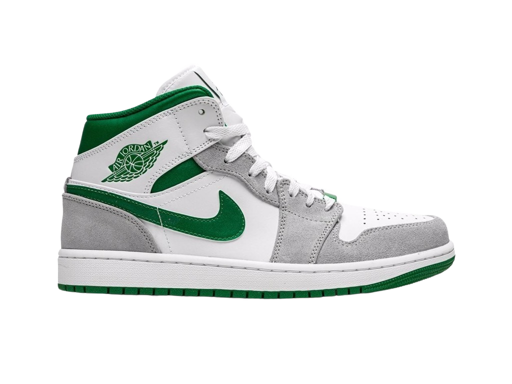Nike Air Jordan 1 Mid SE GS Grey Pine Green-Air Jordan-pikastore.cz