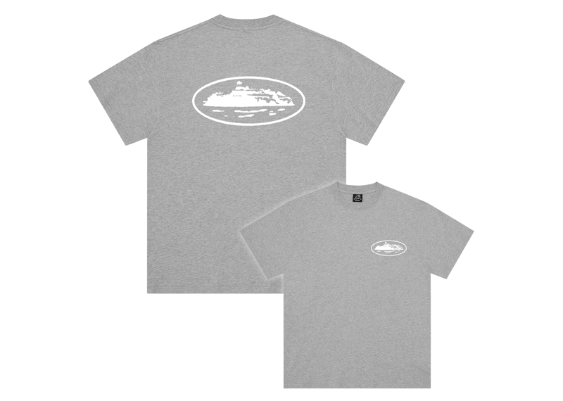 Corteiz OG Island Tee Heather Grey