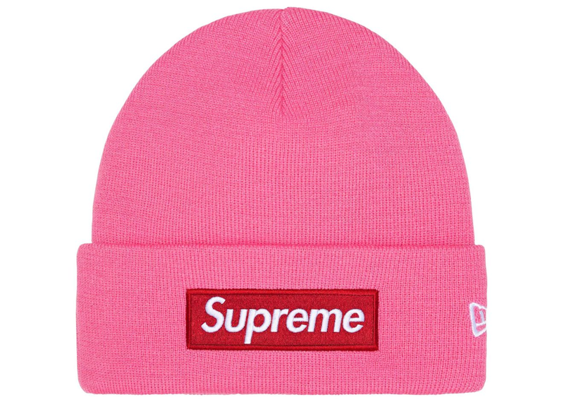 Supreme New Era Box Logo Beanie (FW25) Magenta-Supreme-pikastore.cz