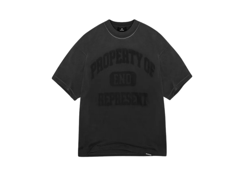 Represent x End Property Of T-Shirt Stained Black