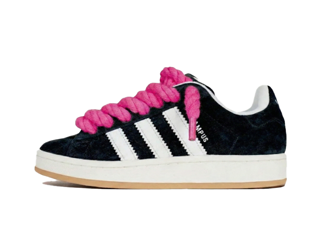 Adidas Campus 00s Black Rope Laces Pink-Adidas-pikastore.cz