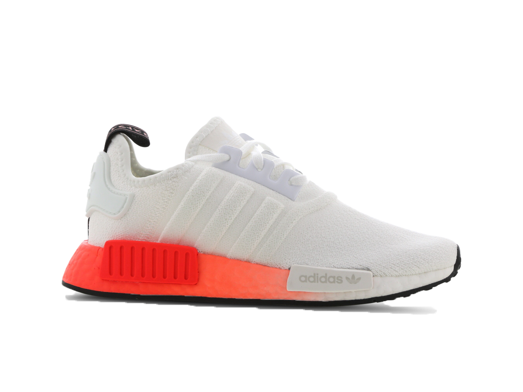 Adidas NMD R1 Cloud White Solar Red (GS)-sneakers-Adidas-pikastore.cz