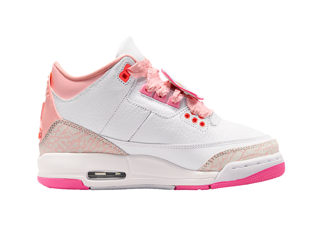 Air Jordan 3 Retro GS Spring Flowers – tenisky – fotka 3 z 5