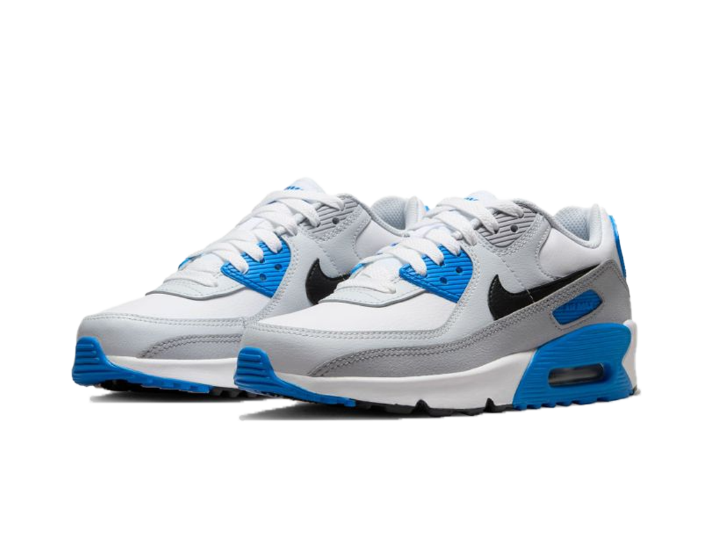 Air Max 90 Leather GS Platinum Photo Blue-Nike-pikastore.cz