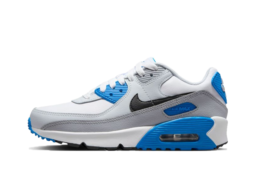 Air Max 90 Leather GS Platinum Photo Blue-Nike-pikastore.cz