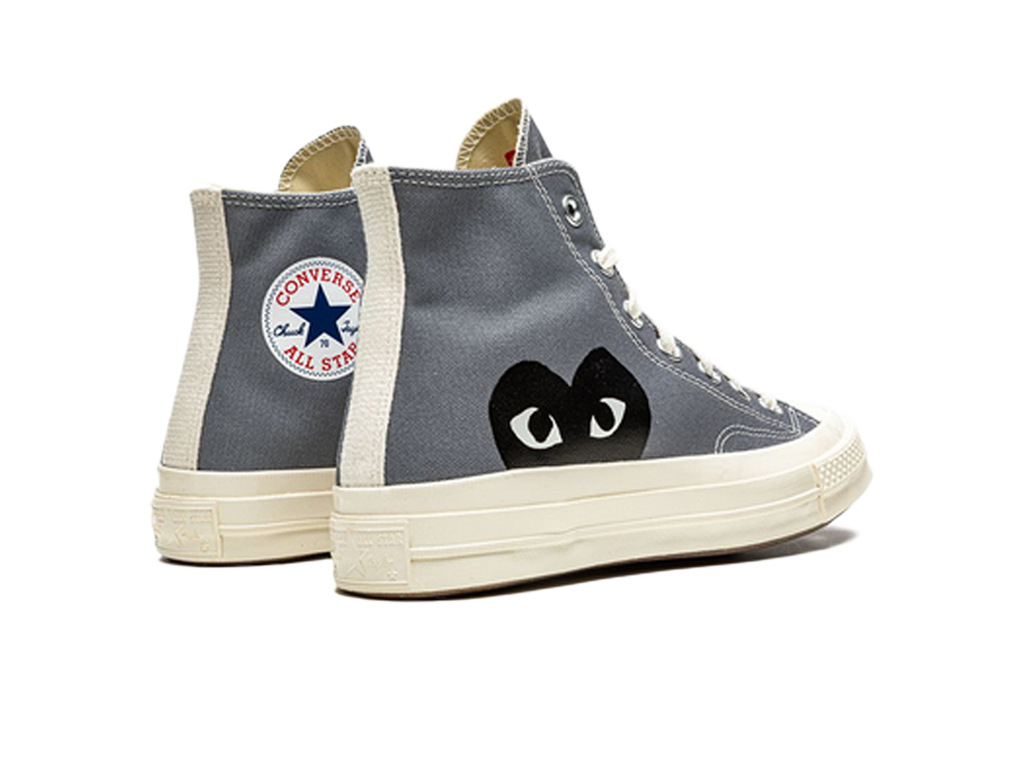 Converse Comme des Garcons PLAY x Chuck 70 High Steel Gray-Converse-pikastore.cz