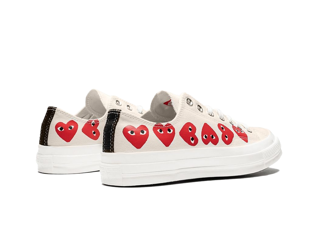 Converse Comme des Garcons Play x Chuck 70 Low WhiteTop Multi Heart-Converse-pikastore.cz