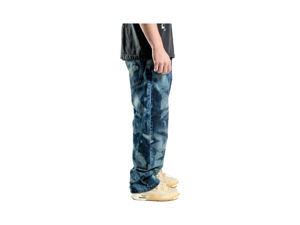Custom Blue Bleached Jeans-Kalhoty-Custompantsprg-pikastore.cz