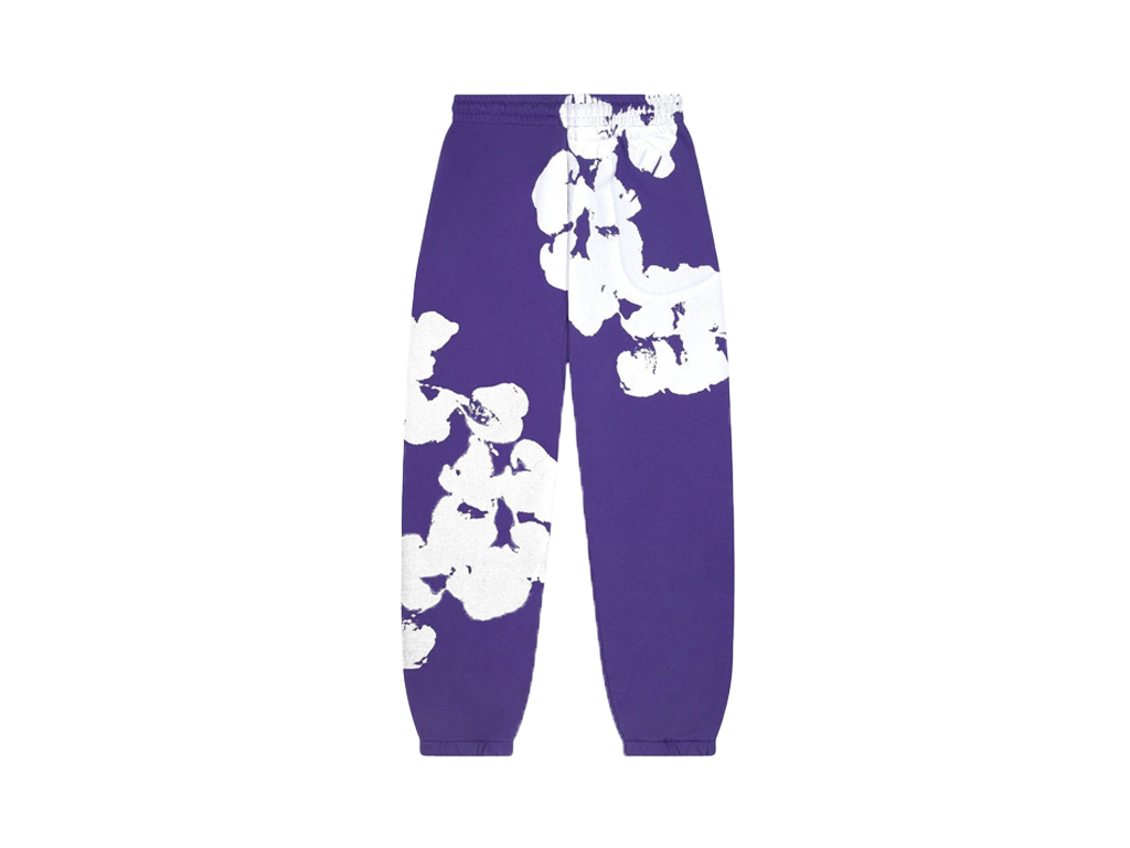 Denim Tears Big Cotton Wreath Sweatpants Purple