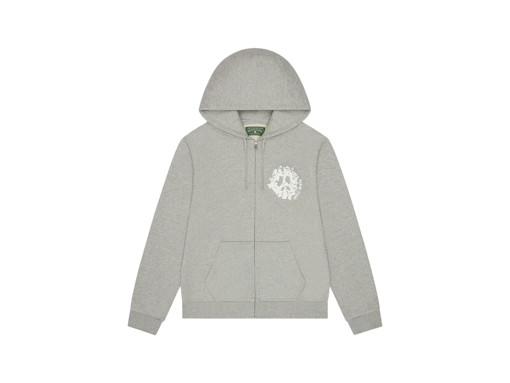 Denim Tears Denim University Zip Hoodie Grey-Denim Tears-pikastore.cz