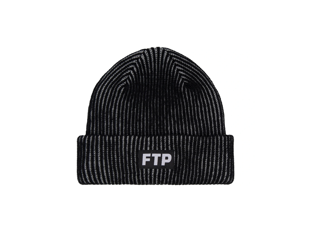 FTP 2-Tone Logo Beanie Black-FTP-pikastore.cz