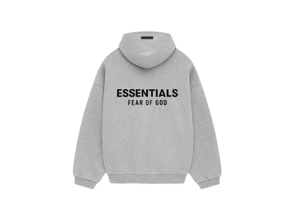 Fear of God Essentials Fleece S24 Hoodie Light Heather Gray - PIKASTORE