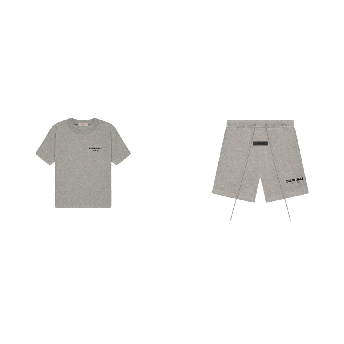 Fear of God Essentials S22 Shorts + S22 T-Shirt Dark Oatmeal - SET-Bundle-Fear of God-pikastore.cz