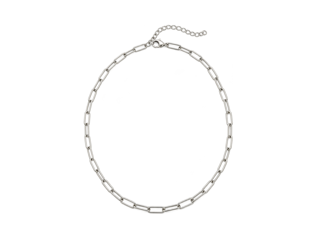 Fine Paperclip Necklace – abbigliamento