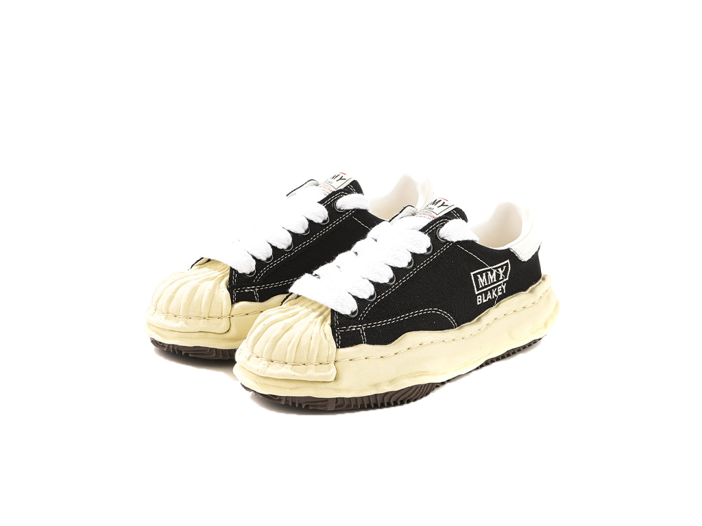 Maison Mihara Yasuhiro Blakey OG Sole Vintage Canvas Low Black-Maison Mihara Yasuhiro-pikastore.cz