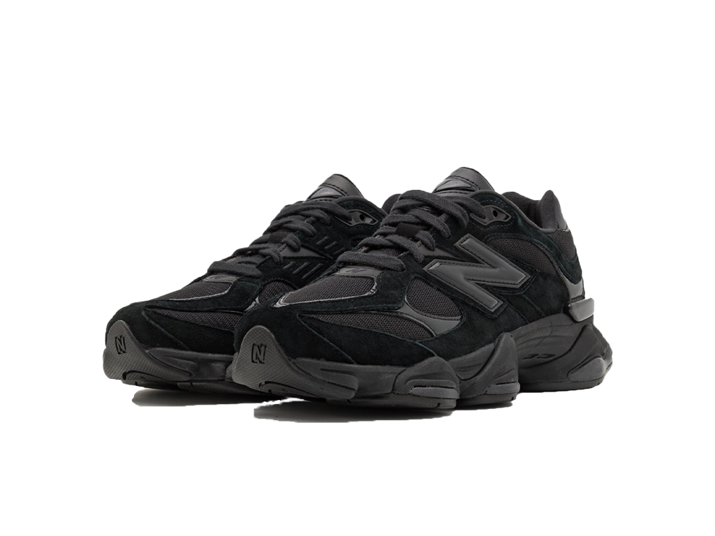 New Balance 9060 Triple Black Suede Patent-New Balance-pikastore.cz