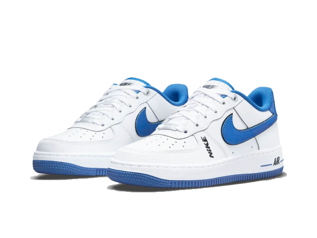 Nike Air Force 1 Low LV8 White Game Royal (GS)-sneakers-Nike-pikastore.cz