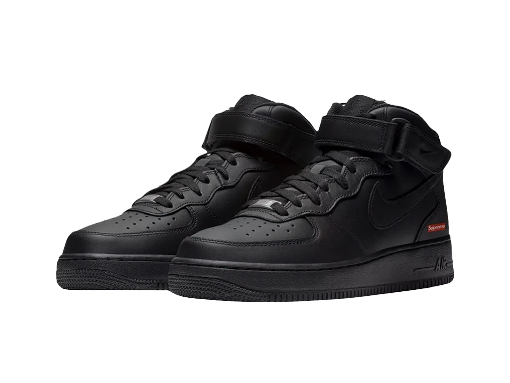 Nike Air Force 1 Mid Supreme Black-Nike-pikastore.cz
