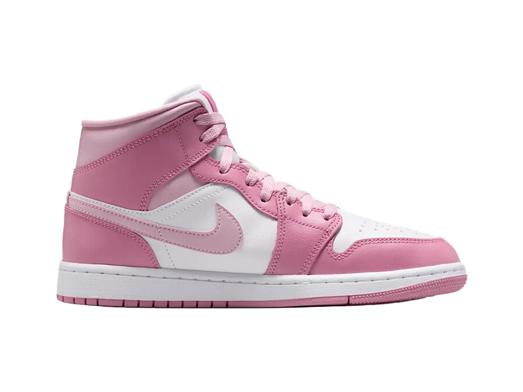 Nike Air Jordan 1 Mid Elemental Pink Iced Carmine Women's – zapatillas – foto 3 de 5