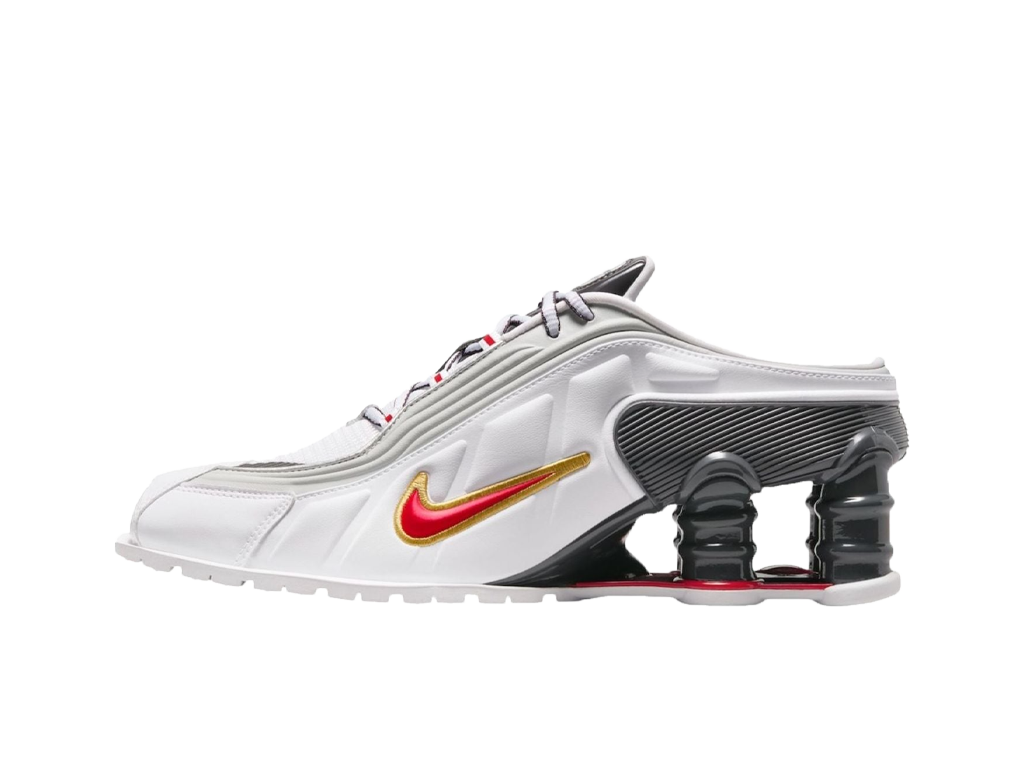 Nike Shox MR4 White and Varsity Red