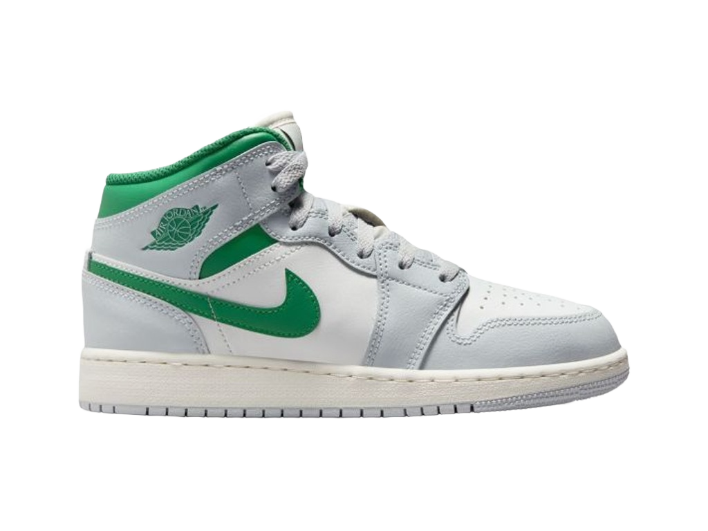 Nike Air Jordan 1 Mid GS Summit White Pine Green-Air Jordan-pikastore.cz