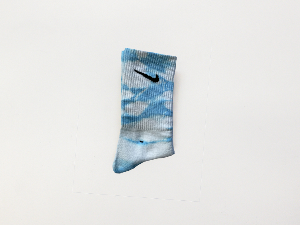 Nike Tie Dye Socks Baby Blue 1ks-Apparel & Accessories-Pikastore-pikastore.cz