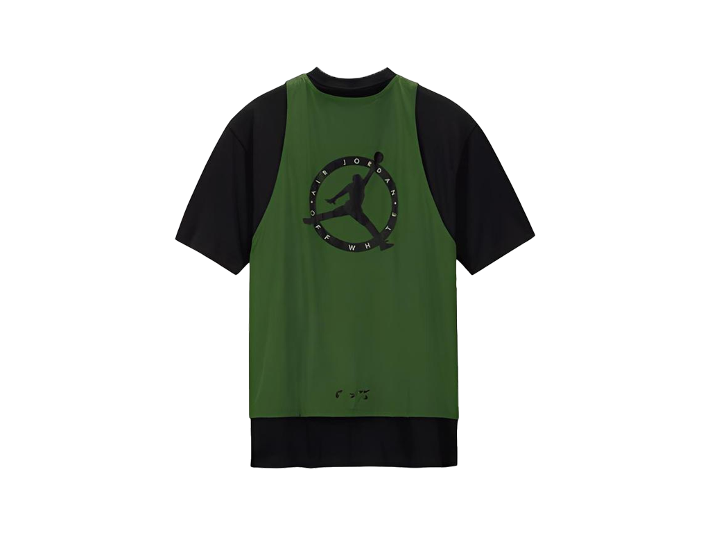 OFF-WHITE x Jordan Top Green/Black-Jordan-pikastore.cz