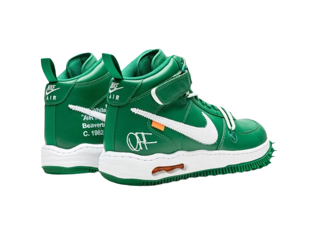 Off-White x Nike Air Force 1 Mid SP Leather Pine Green-Nike-pikastore.cz