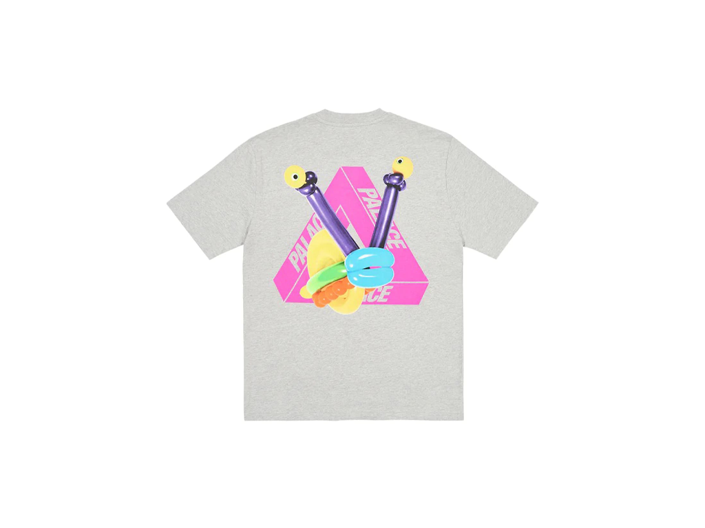 Palace Tri Twister T-Shirt Grey Marl-Palace-pikastore.cz