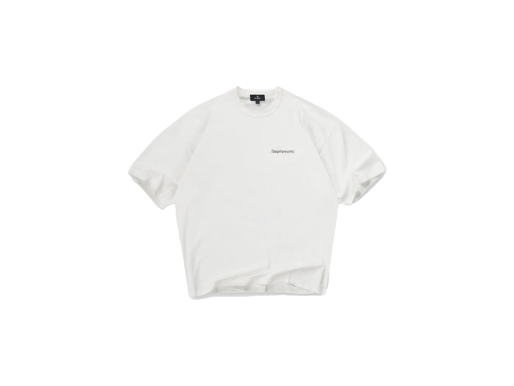 Represent Lowercase Logo T-Shirt Flat White-Represent-pikastore.cz