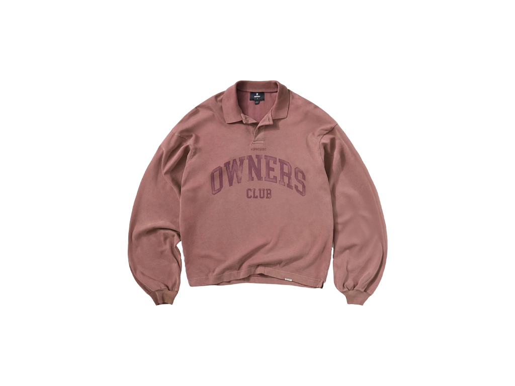Represent Owners Club Rugby Polo Smoked Rose-Represent-pikastore.cz