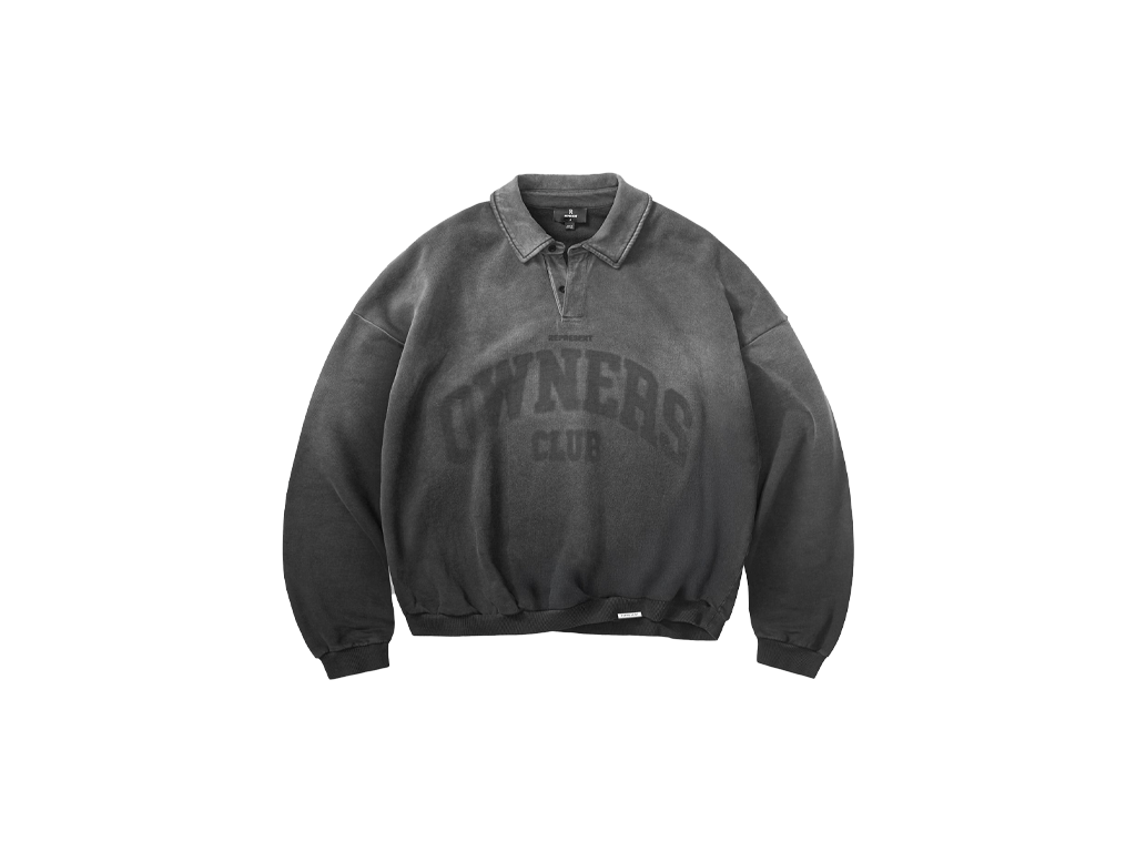 Represent Owners Club Rugby Sweater Weathered Black-Represent-pikastore.cz