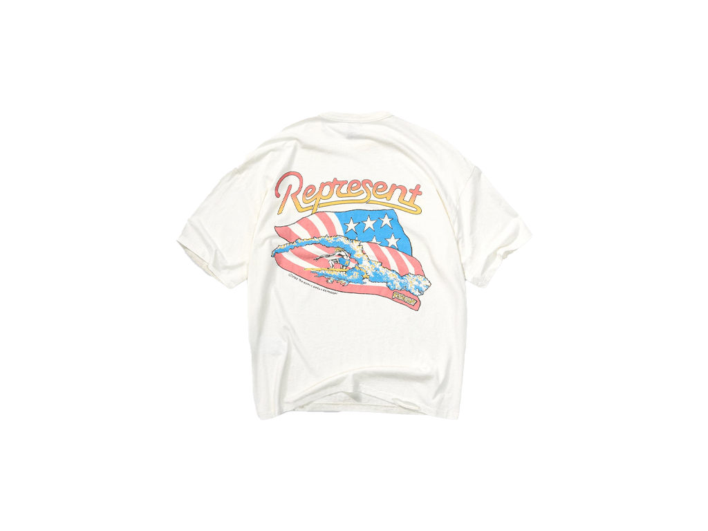 Represent x Beach Boys Americas Band T-Shirt Flat White-Represent-pikastore.cz