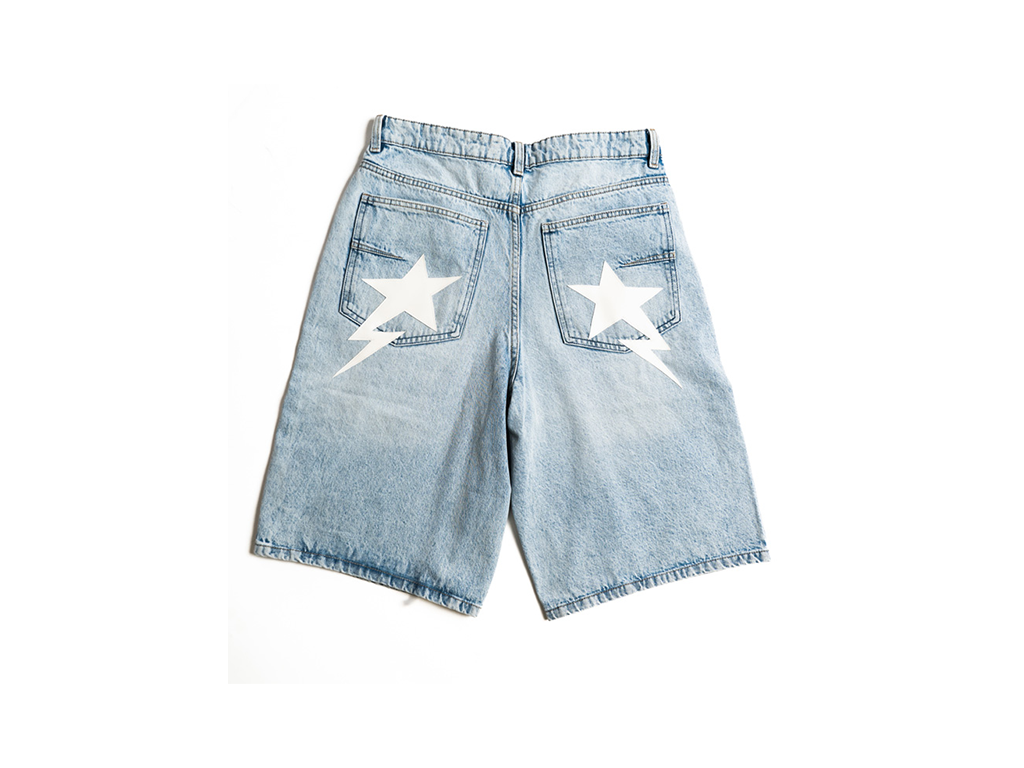 Custom Blue Star Shorts-Kalhoty-Custompantsprg-pikastore.cz
