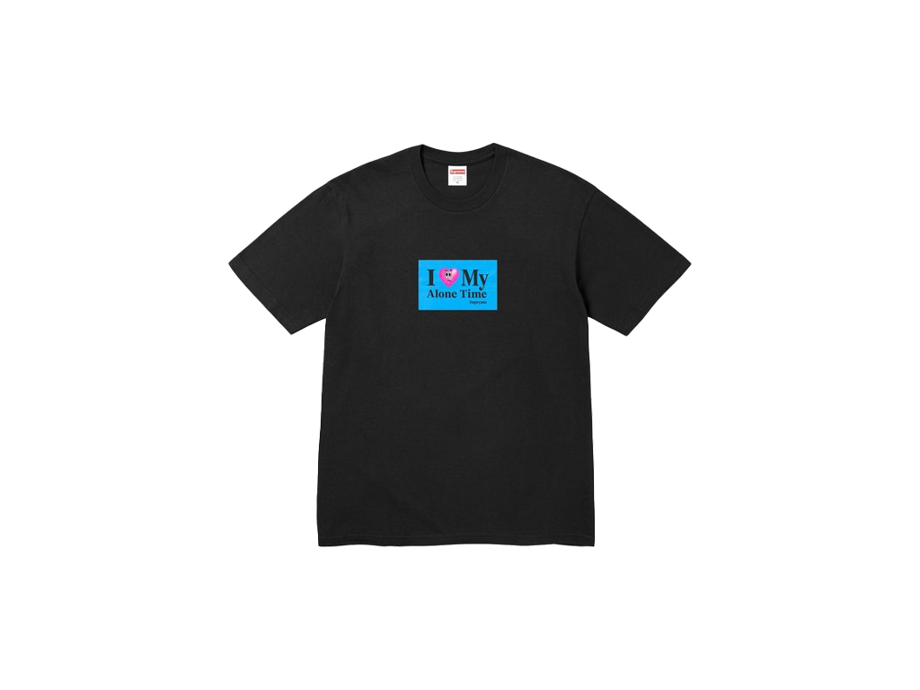 Supreme Alone Time Tee Black-Supreme-pikastore.cz
