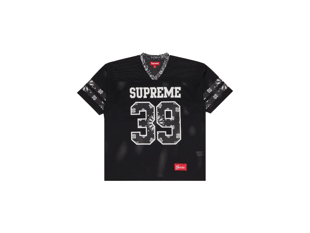 Supreme Bandana Football Jersey Black-Supreme-pikastore.cz