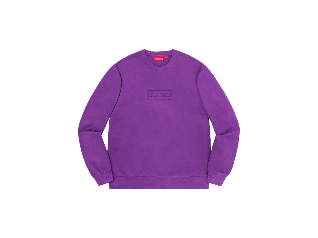 Supreme Cutout Logo Crewneck Violet-Supreme-pikastore.cz