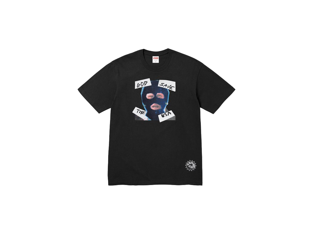 Supreme God Save Us Tee Black-Supreme-pikastore.cz