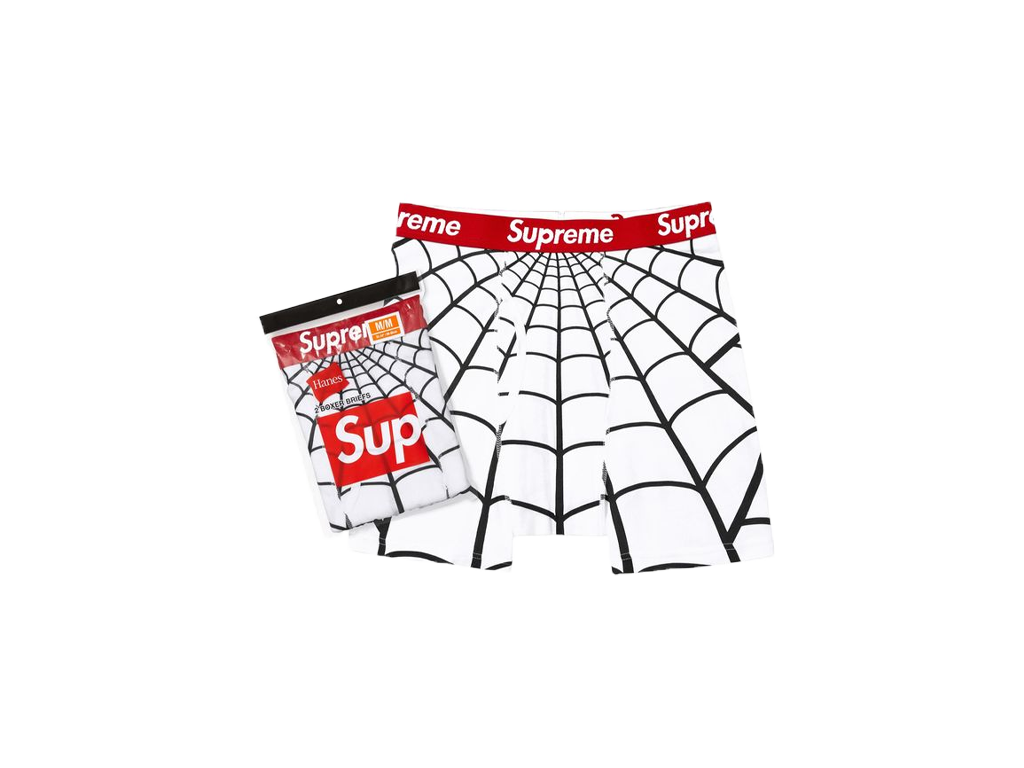 Supreme Hanes Spider-Man Boxer Briefs (2 Pack) White-Supreme-pikastore.cz