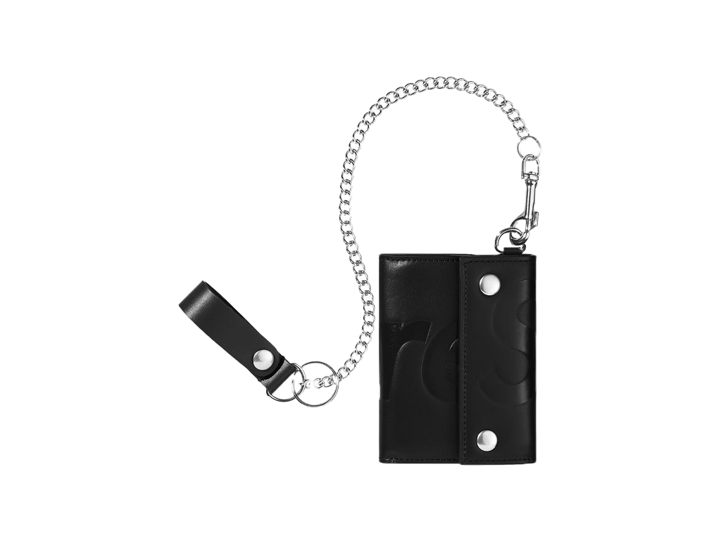 【新品未使用】Supreme Leather Chain Wallet Supreme Leather Chain Wallet Black