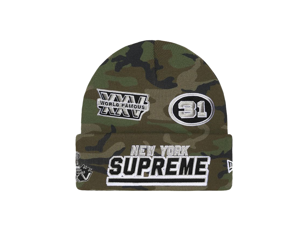 Supreme New Era Football Beanie Woodland Camo-Supreme-pikastore.cz