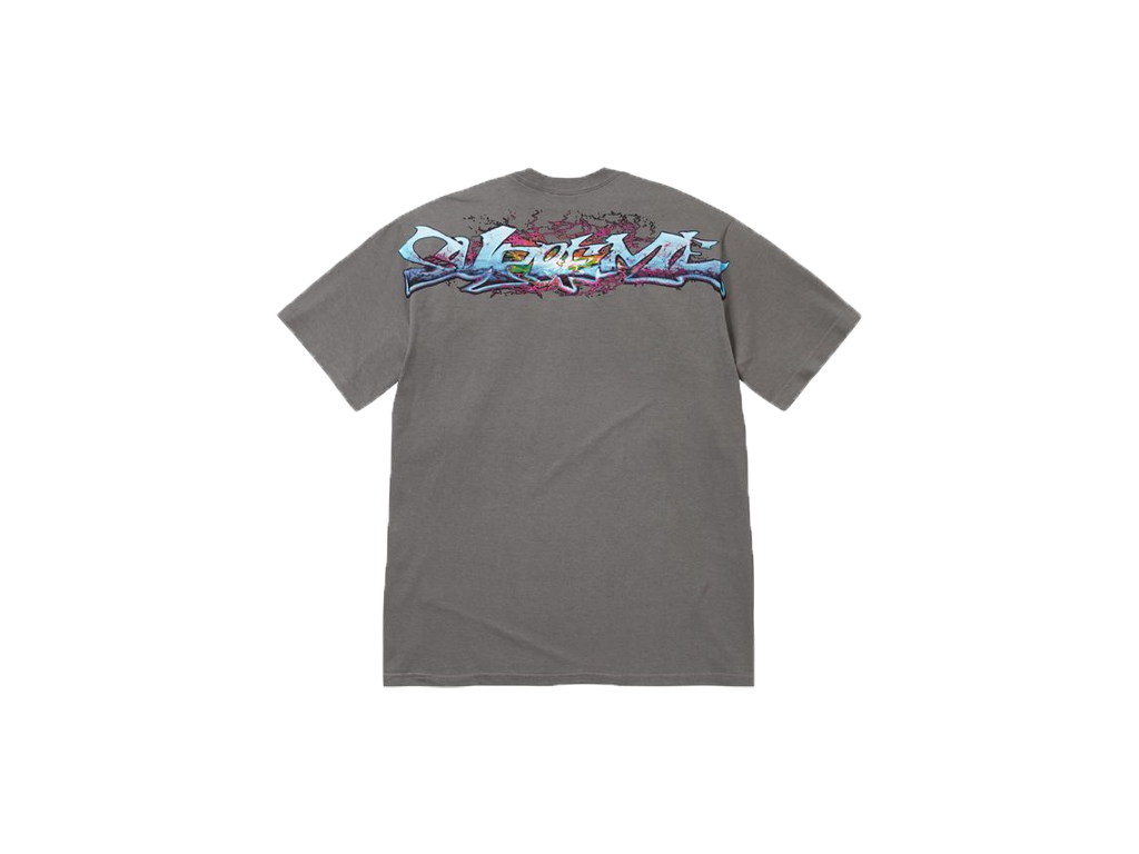 Supreme Tag Tee Charcoal